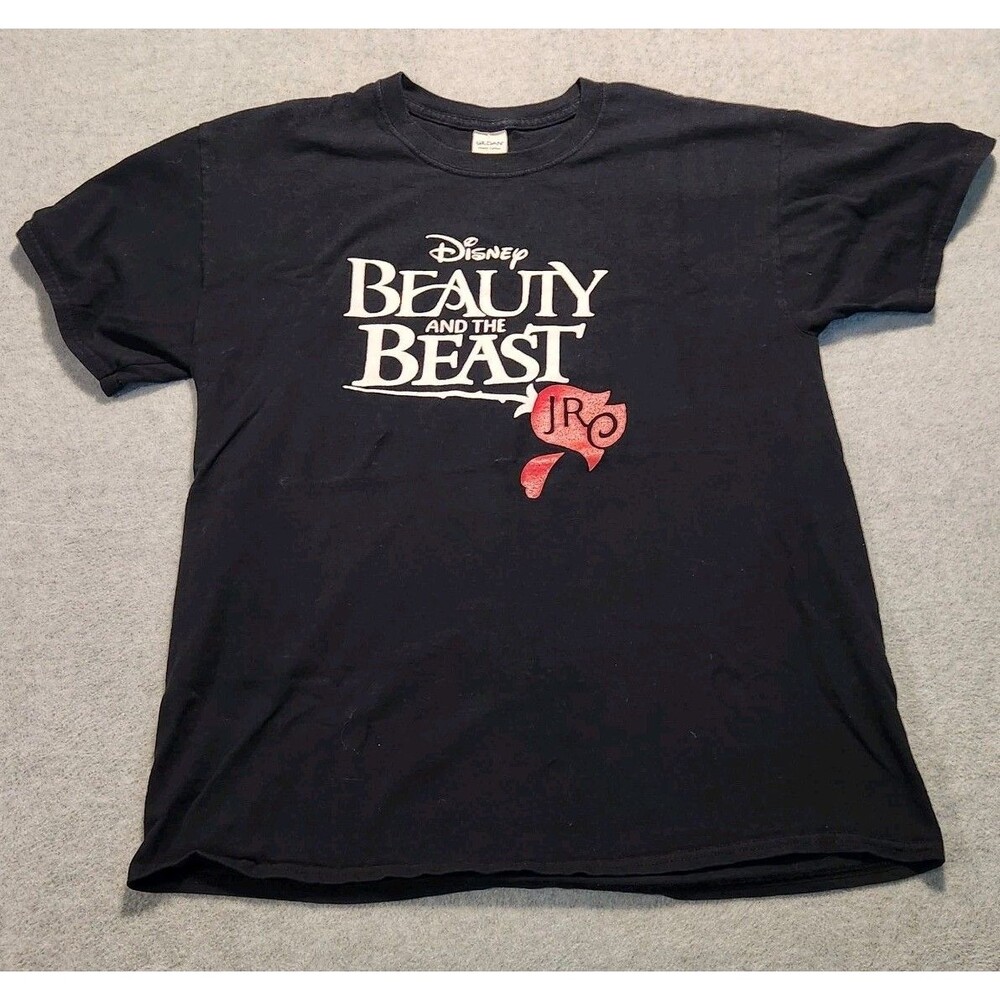 Disney Beauty & The Beast JR Musical Theatre Gildan Shirt Size L Unisex Black